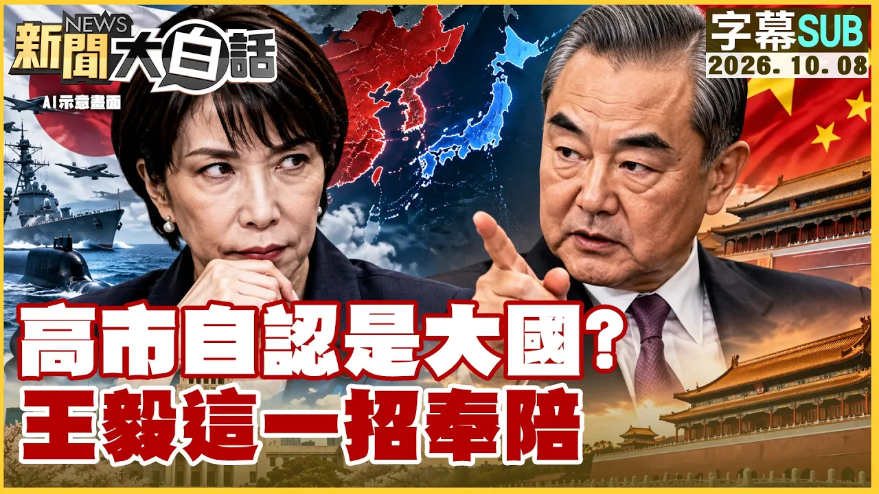 【SUB】高市自认是大国？王毅这一招奉陪【#新闻大白话】20261008 #字幕版 #高市早苗 #王毅 #日本