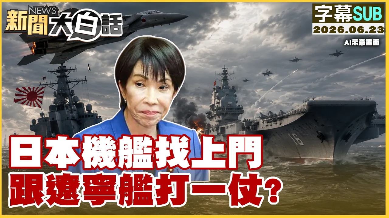 【SUB】日本机舰找上门 跟辽宁舰打一仗？【#新闻大白话】20260623 #字幕版 #日本 #辽宁舰