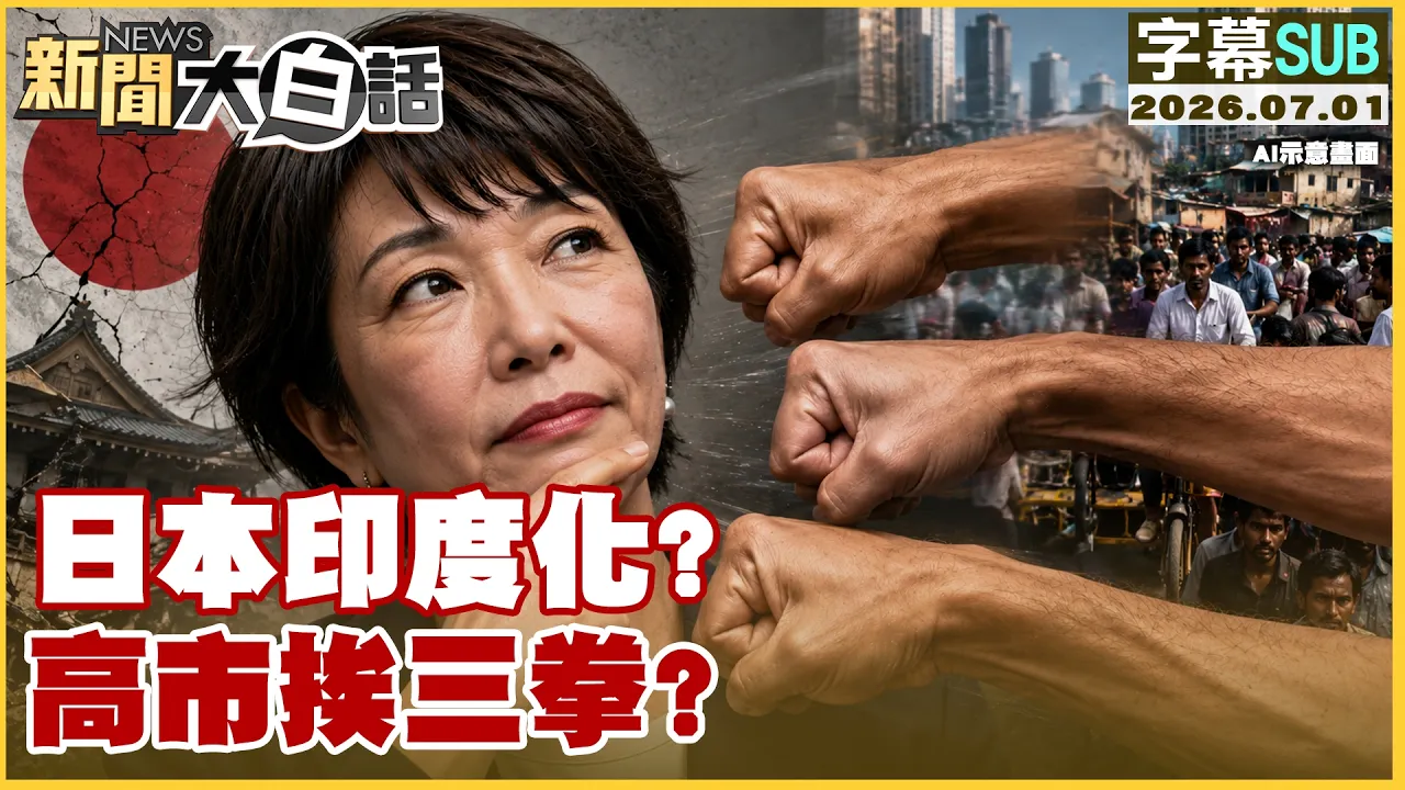 【SUB】日本印度化？高市挨三拳？【#新闻大白话】20260701  #字幕版 #日本 #印度  #高市早苗