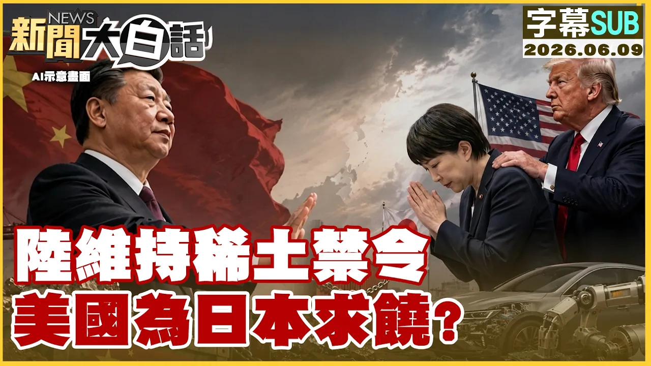 【SUB】陆维持稀土禁令 美国为日本求饶？【#新闻大白话】20260609 #字幕版 #美国 #稀土 #日本 #中国