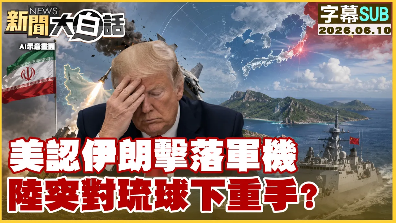 【SUB】美认伊朗击落军机 陆突对琉球下重手？【#新闻大白话】20260610 #字幕版 #美国 #稀土 #日本 #中国